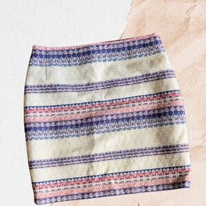 Katharine Barclay Aztec Print Skirt